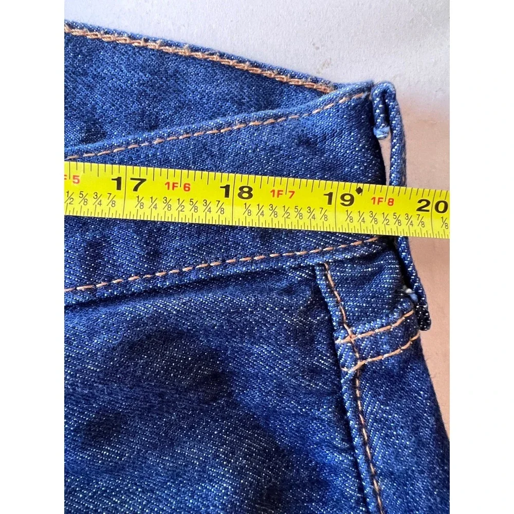 Levis 501 Original Fit Mens Jeans 38x32 Dark Wash Indigo Straight Leg Button Fly